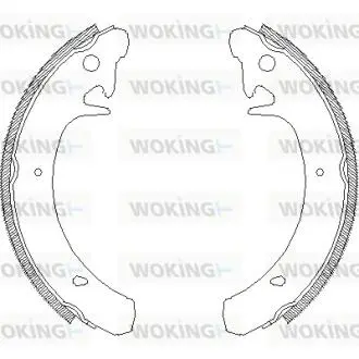 Колодки тормозные барабанные WOKING Z4129.00