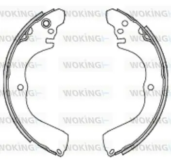 Колодки тормозные бараб. задн. Mitsubishi Grandis 04> Outlander I WOKING Z423300