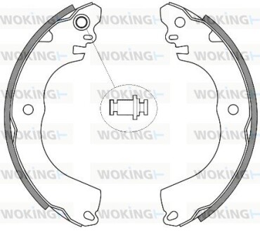 Колодки гальмівні барабанні WOKING Z4257.00