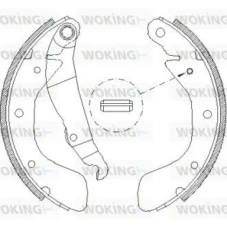Колодки гальмівні барабанні WOKING Z4398.00