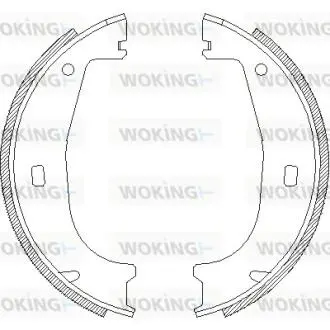 Тормозные колодки WOKING Z4406.00