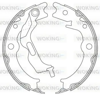 Колодки гальмівні барабанні WOKING Z4627.00