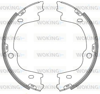 Колодки стояночного тормоза Hyundai ix55 08> H-1 08> WOKING Z4673.00