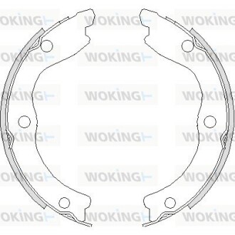 Колодки тормозные барабанные WOKING Z4736.00