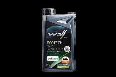 ECOTECH 0W20 SP/RC D1-3 1Lx12 Wolf 1049889