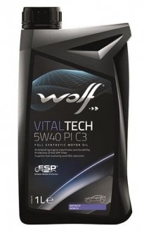 Масло моторное Vitaltech PI C3 5W-40 (1 л) Wolf 8302817 (фото 1)