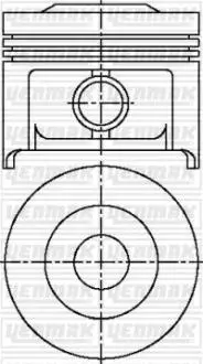 Поршень с кольцами і пальцем (размер отв. 72,00/STD) CITROEN Berlingo 1,1 96- (4ц.) (TU 1M/Z) Yenmak 31-04100-000