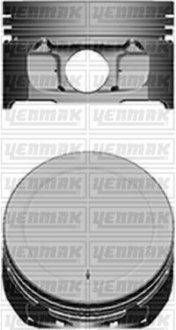 Поршень с кольцами і пальцем (размер отв. 78.5 / STD) Berlingo 1.6 (4цл.) (TU5JP4, NFU, NFX Euro 3) Yenmak 31-04101-000