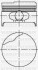 Поршень с кольцами і пальцем (размер отв. 79.5 / STD) RENAULT LOGAN 1.6 (3-й, 4-й цл.) (K7M.702/703/720/744/745/746) Yenmak 31-04166-000 (фото 1)