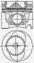 YENMAK Поршень с кольцами і пальцем (размер отв. 81.01/STD) VW LT 2.5TDI -06 (AVR Turbo VGT, Inter cool 109PS) 31-04338-000