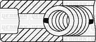 Комплект поршневих кілець (85.00/STD) (3,5/2,0/3,0) PEUGEOT 406/607/Boxer 2.2HDI 02-, CITROEN Jumoer/Berlingo 2.0HDI 99-, FORD Kuga/Focus/C-Max 2.0TDCi 03- Yenmak 91-09799-000 (фото 1)