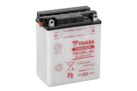 МОТО 12V 12,6Ah YuMicron Battery (сухозаряжений) YUASA YB12AL-A2 (фото 1)