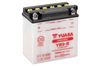 МОТО 12V 9,5Ah YuMicron Battery (сухозаряжений) YUASA YB9-B (фото 1)