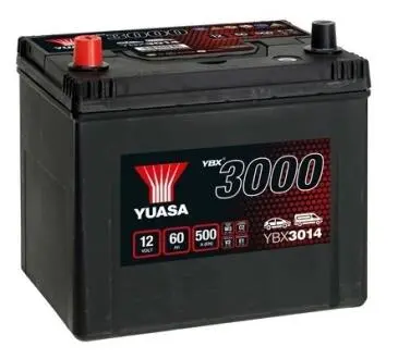 12V 60Ah SMF Battery Japan (1) YUASA YBX3014