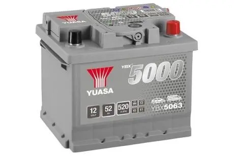 12V 52Ah Silver High Performance Battery (0) YUASA YBX5063