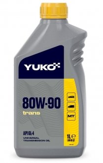 Масло трансмиссионное 80W-90 GL-4 (1л) YUKO 12160