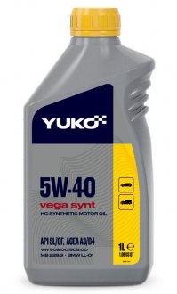 Олива моторна VEGA SYNT 5W-40 (1л) YUKO 20505
