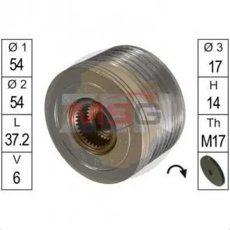 Шкiв генератора ZEN ZN5440