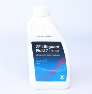 Масло lifeguard fluid 7.2 mb atf для 7-ми ступенчатых акпп ZF 5961.307.352 (фото 1)