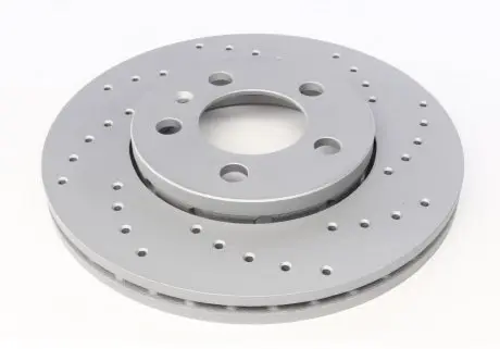 Диск тормозной передний (перфорированный) ZIMMERMANN 100.1233.52