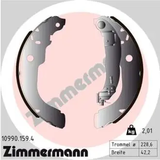 Колодки тормозные барабанные ZIMMERMANN 109901594