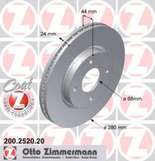 Тормозной диск ZIMMERMANN 200252020 (фото 1)