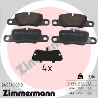 Тормозные колодки ZIMMERMANN 245541609