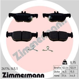 Тормозные колодки ZIMMERMANN 26174.145.1