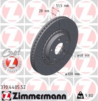 Тормозной диск SPORT Z ZIMMERMANN 370440552