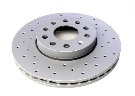 Диск тормозной передний (перфорированный) ZIMMERMANN 600.3221.52