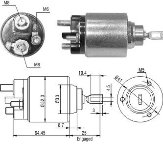 Реле втягуюче стартера ZM ZM1371