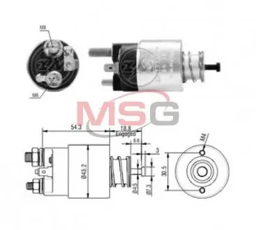 Реле втягуюче стартера ZM ZM1391