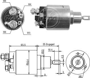 Реле втягуюче стартера ZM ZM1474