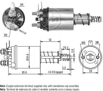 Втягуюче реле стартера ZM ZM1613