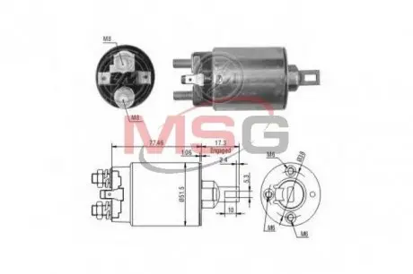 Втягувальне реле стартера ZM ZM1691