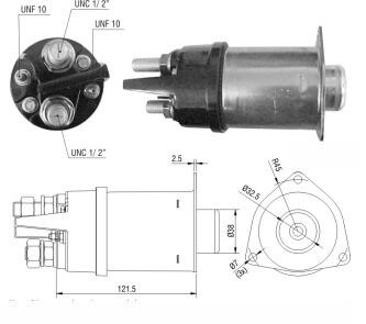 Втягуюче реле стартера ZM ZM2456