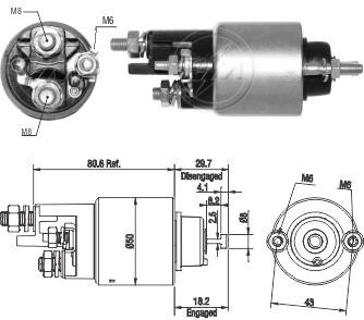 Втягуюче реле стартера ZM ZM2708