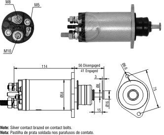 Реле втягуюче стартера ZM ZM2818