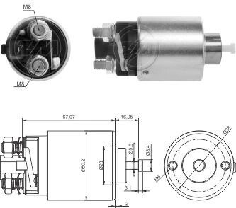 Реле втягуюче стартера ZM ZM2995