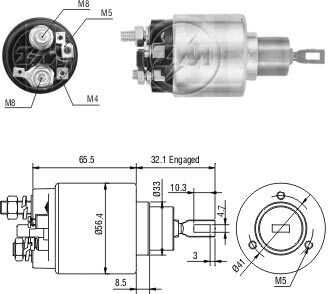 Реле втягуюче стартера ZM ZM474