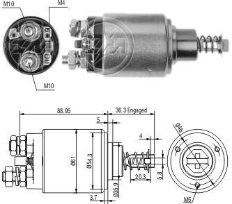 Втягивающее реле стартера ZM ZM538