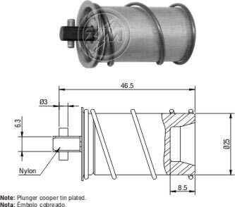 Плунжер втягуючого реле ZM ZM59094