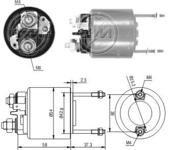 Реле втягуюче стартера ZM ZM592