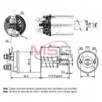 Реле втягуюче стартера ZM ZM613