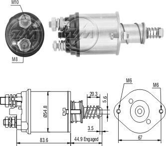 Реле втягуюче стартера ZM ZM615