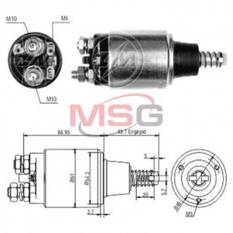 Реле втягуюче стартера ZM ZM638