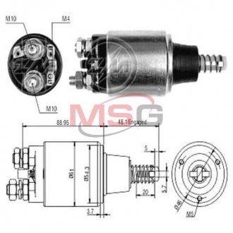 Реле втягуюче стартера ZM ZM648