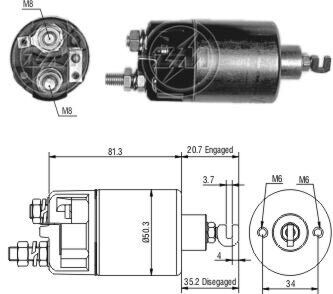 Реле втягуюче стартера ZM ZM660