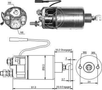 Втягуюче реле стартера ZM ZM661