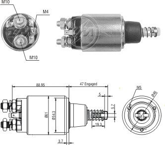 Втягуюче реле стартера ZM ZM6640